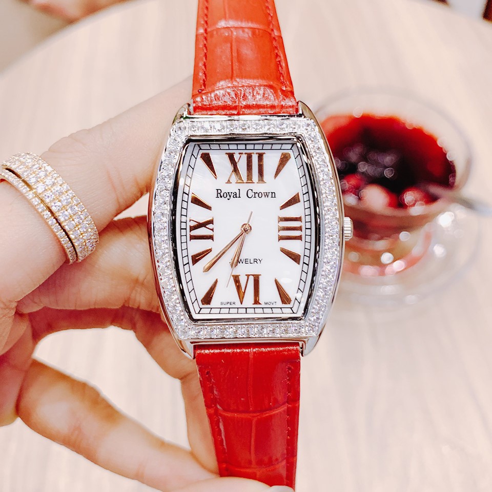 Đồng Hồ Nữ Chính Hãng Dây Da Chống Nước Chống Xước Royal Crown 3635 | BigBuy360 - bigbuy360.vn
