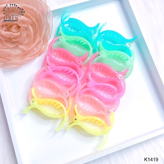 Kẹp càng cua 3 răng, kẹp tóc màu kẹo ngọt dễ thương cao cấp Orin K1419