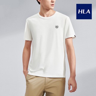 Áo Thun Nam HLA Fashion Embroidery Label Short-sleeve T-shirt