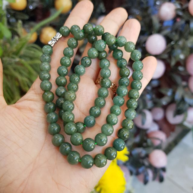 Vòng chuỗi hạt đeo cổ đá Jade CẨM THACH