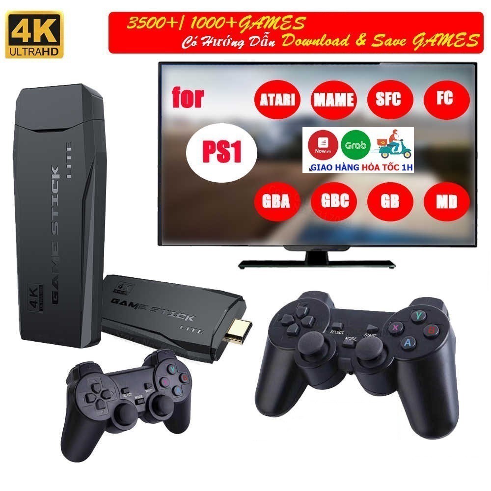 Máy chơi game cầm tay 4 nút HDMI 3500 trò chơi cổ điển PS1/Nitendo switch/FC Compact/FC [ Bốp Store New ]