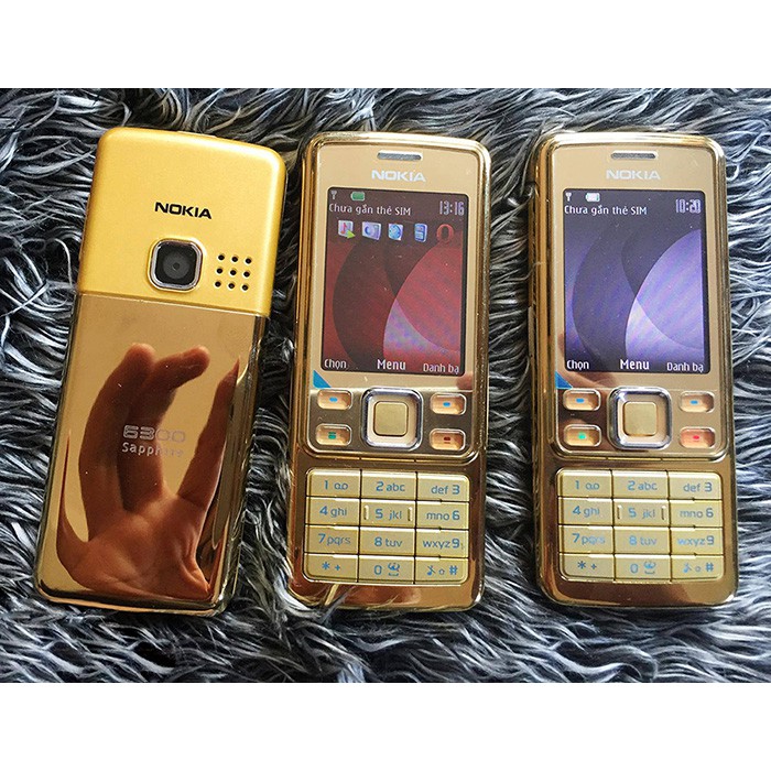 Điện Thoại Nokia 6300 vàng ZIN chính hãng Có Pin + Sạc