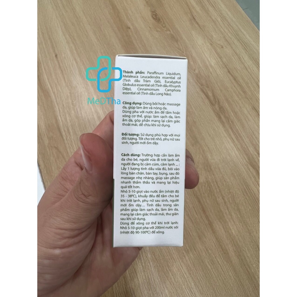 Tinh Dầu Diệp Tràm MEDSTAND - Dưỡng Ẩm, Làm Sạch Da, Tắm, Xông, Làm Ấm Da (Lọ 20ml) [Chính Hãng]