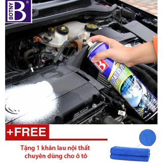 Lọ xịt Làm Sạch Khoang Động Cơ Dạng Bọt Botny - B1110 - Tặng 1 khăn lau ô tô