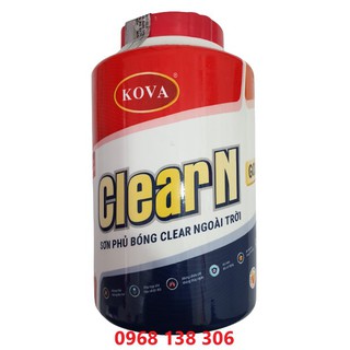 Sơn phủ bóng kova clear ngoài trời 1kg