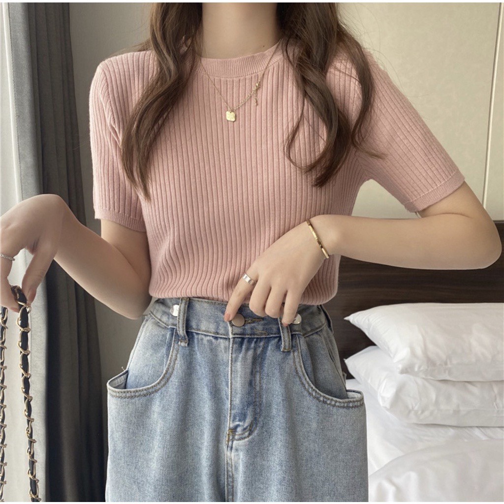 ÁO LEN QC CỔ TRÒN TAY BỒNG