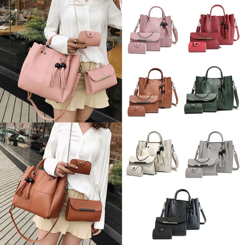 Bộ 3 Túi Xách Da Thời Trang Cho Nữ