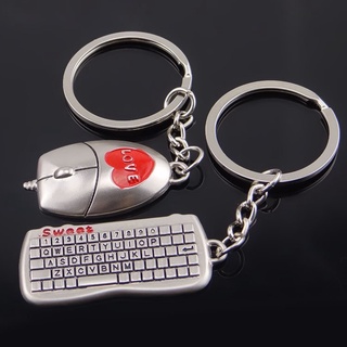 Móc khóa bàn phím chuột kim loại