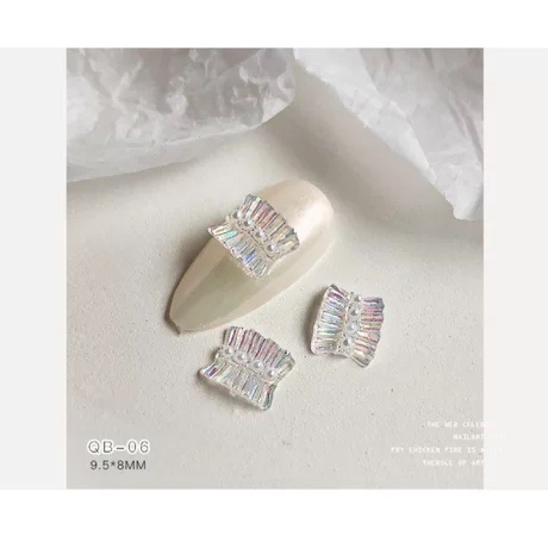 phụ kiện đá hình gắn móng tay nail có ngọc