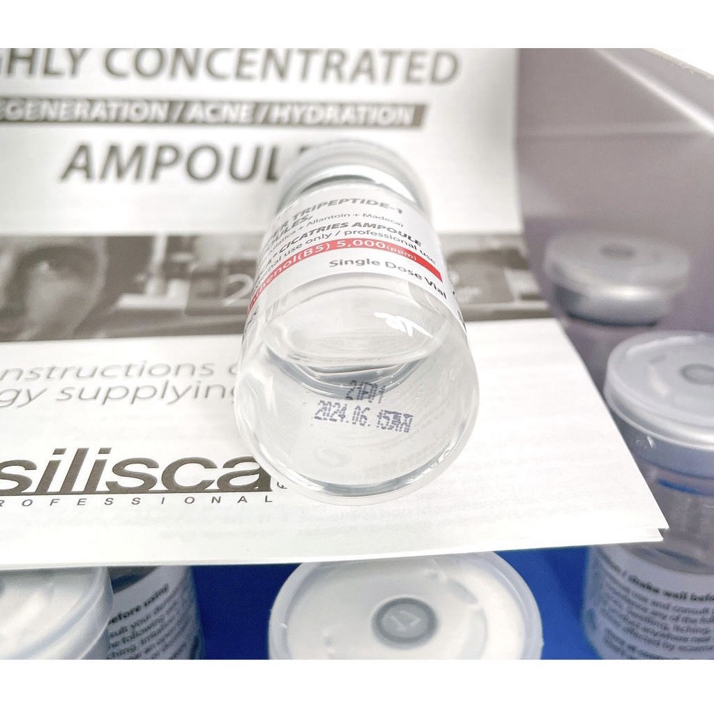 Lọ Tinh chất Silisca Panthenol B5 8 ml Cicatries Copper Tripeptide-1 siêu phục hồi