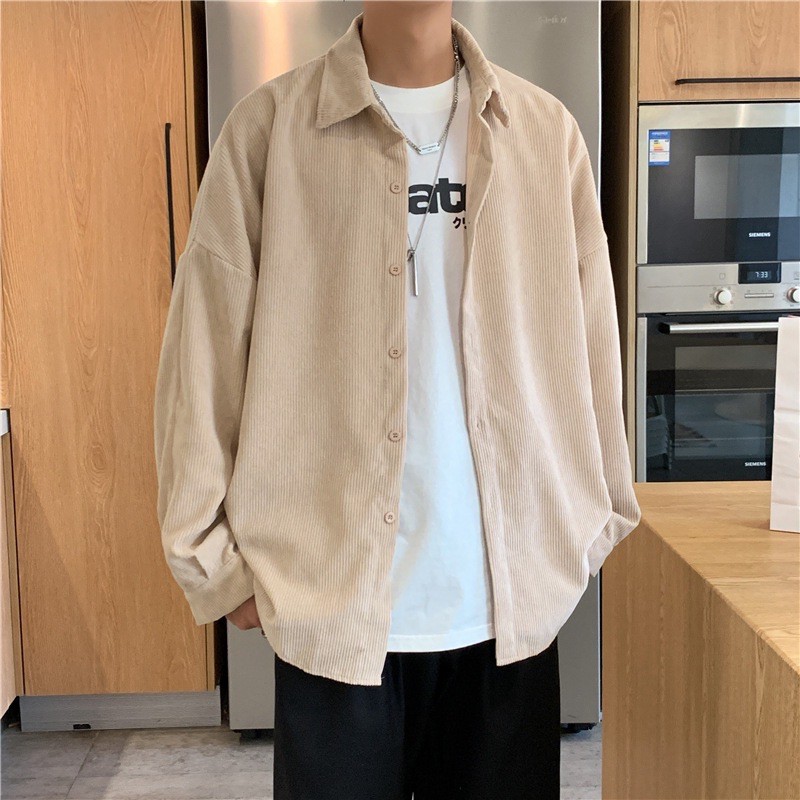 [Ảnh tự chụp ] Áo sơ mi nam dài tay khoác ngoài phong cách Hàn Quốc | BigBuy360 - bigbuy360.vn