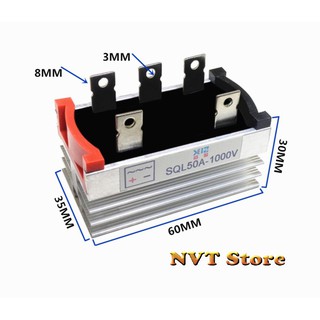 Đi ốt (Diode) Cầu 3 Pha 50A SQL50A1000V