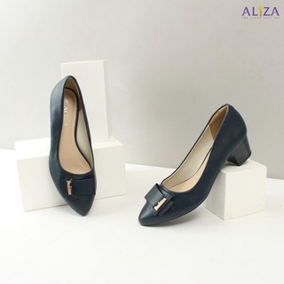 Aliza - Giày công sở gót trụ 3cm phối nơ 92041