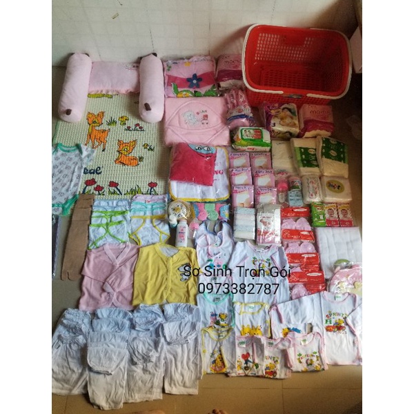 combo đồ dùng đi sanh 50 món y hình