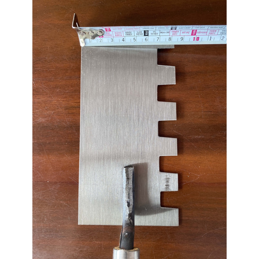 BAY RĂNG CƯA THÉP CD chất lượng cao 5 rãnh răng sâu 1,5cm và 2cm