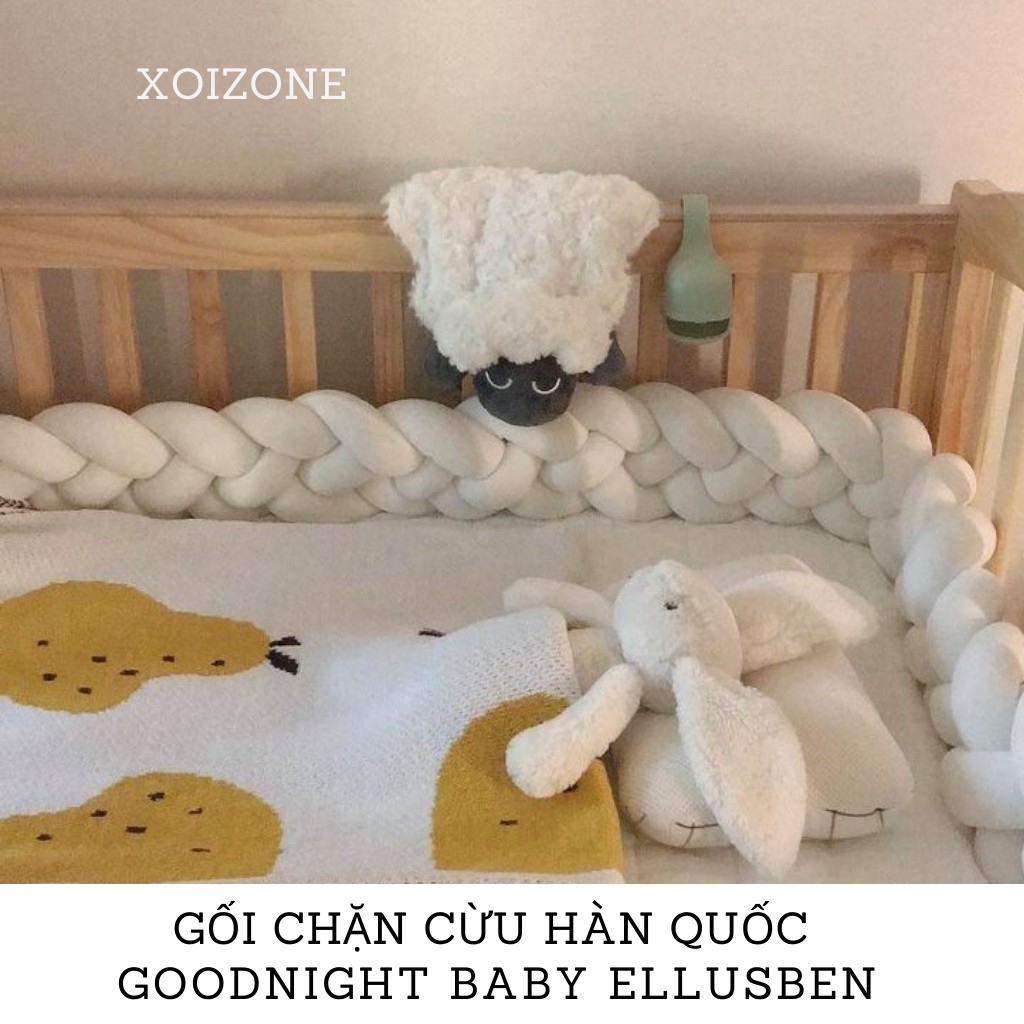 (Chính hãng) Gối chặn cừu Goodnight Baby Ellusben Hàn Quốc (Gối có hình hoa)