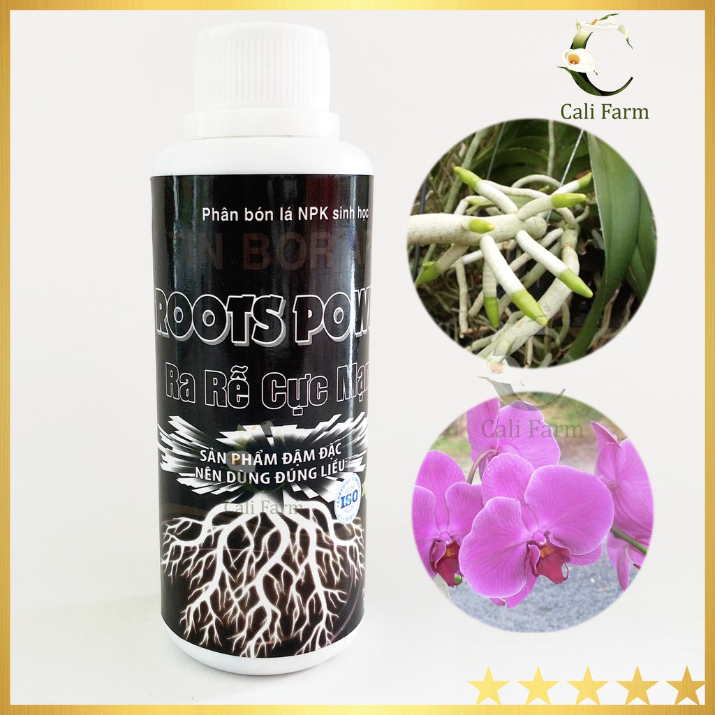 Phân bón lá NPK sinh học ROOTS POWER - Ra rễ cực mạnh chai 100ml