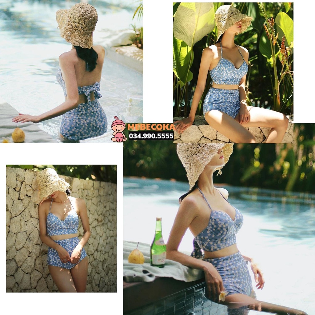 BIKINI LOẠI ĐẸP ,Bikini 2 mảnh ,Bộ đồ bơi nữ họa tiết nhẹ nhàng phong cách Châu Âu hàng Loại 1