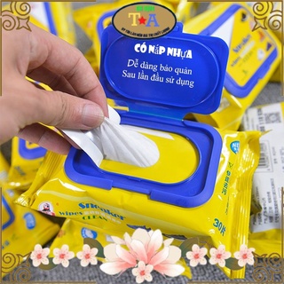 Gói 30 tờ giấy ướt lau giầy chuyên dụng, Giấy lau giày, Giấy vệ sinh giày