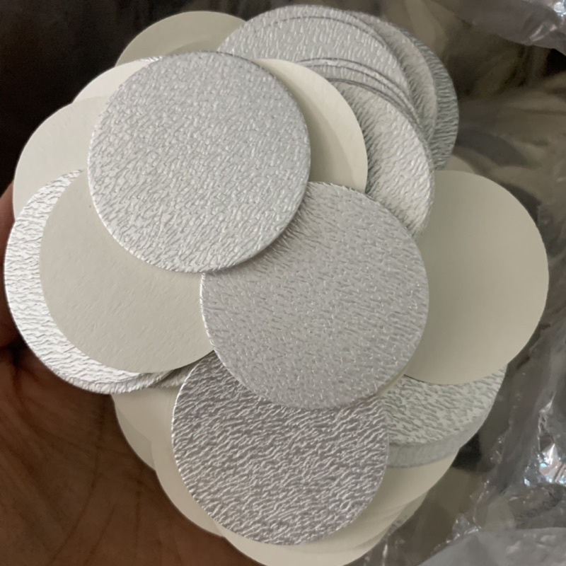 [Hũ Thuỷ Tinh] Màng seal nhôm màng seal nhiệt cắt sẵn loại dày 2 lớp