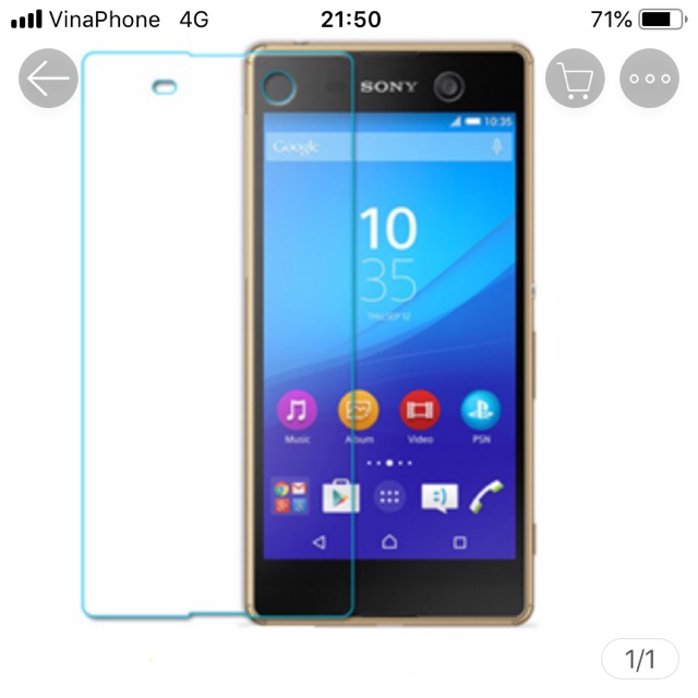 Bộ 3 kính cường lực máy Sony M5