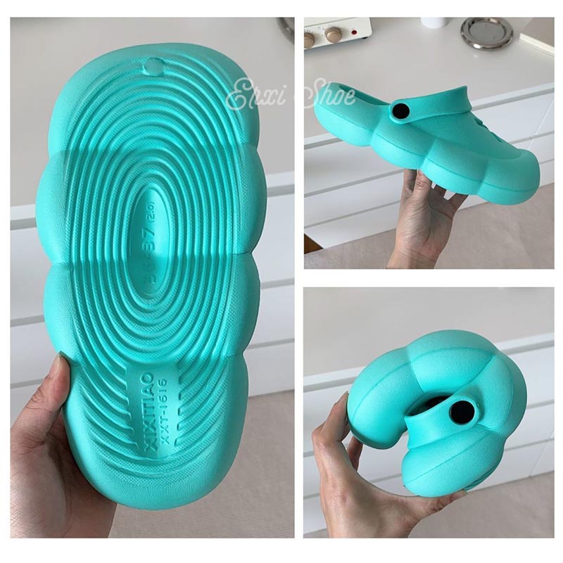 Oeggeo shop Dép Nữ Đế Dày Mũi Tròn