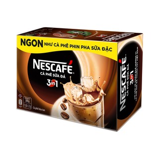Cà phê sữa đá Nestcafe 3 trong 1 hộp 200g (10 gói)