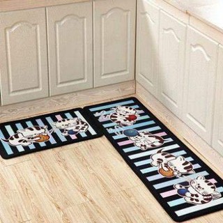 [size bự 50cm] Thảm Bếp Đôi 3D Cao Cấp Chống Trơn Trượt ( Bộ 2 thảm 50*80cm & 50*120cm)