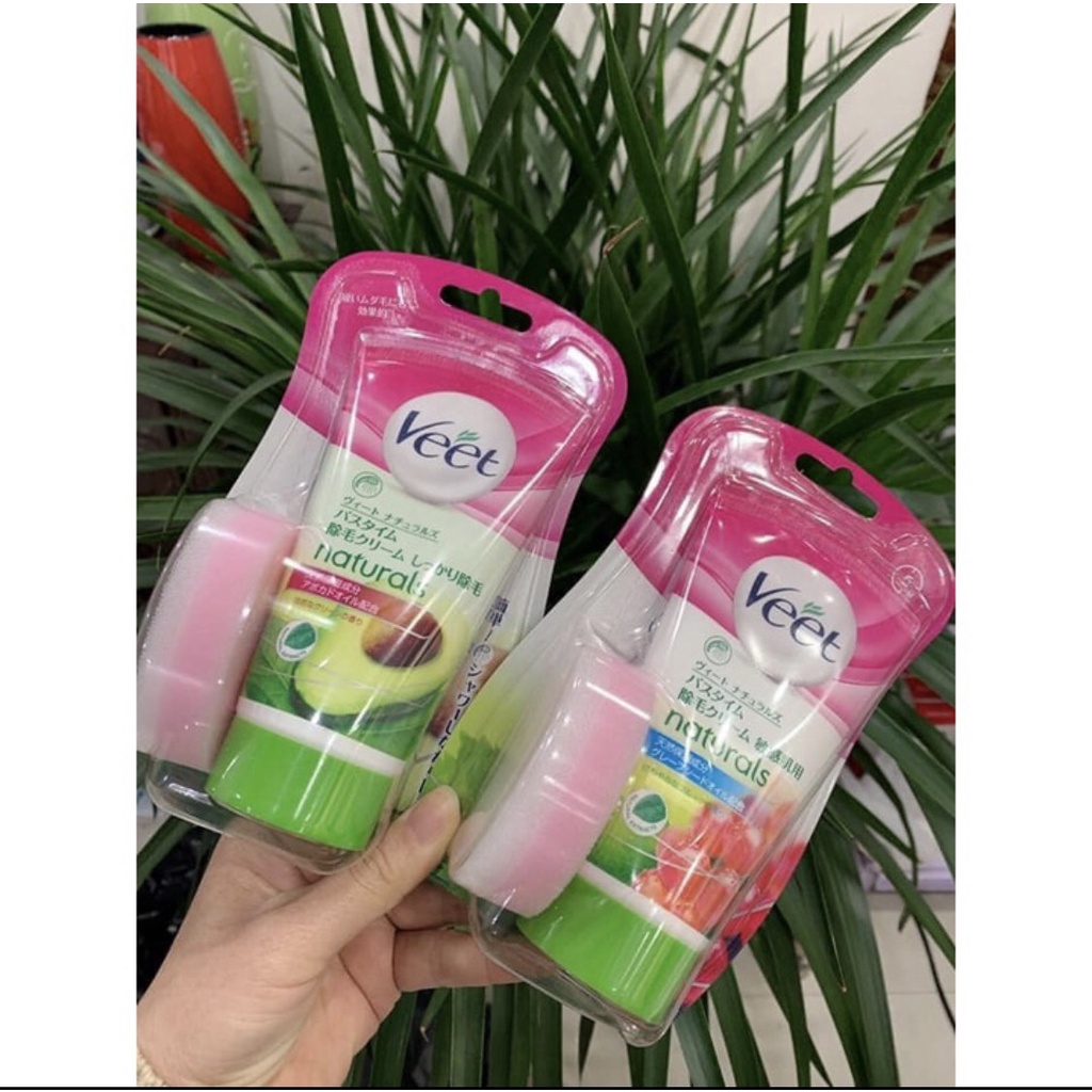 Kem Tẩy Lông Veet Nhật Bản 150gr Naturals Bơ Nho