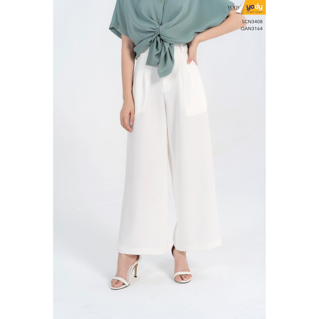 Quần Âu Công Sở Ống Suông YODY Cạp Cao Chất Tuyết Mưa Co Giãn QAN3164 | BigBuy360 - bigbuy360.vn
