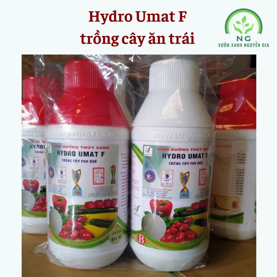 Dung dịch thủy canh trồng quả Hydro Umat F 1L  - Phân bón trồng cây ăn củ, quả