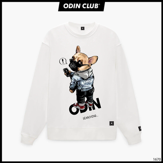 Áo sweater oversize od searching bear , áo sweater nỉ unisex form rộng odin clothing