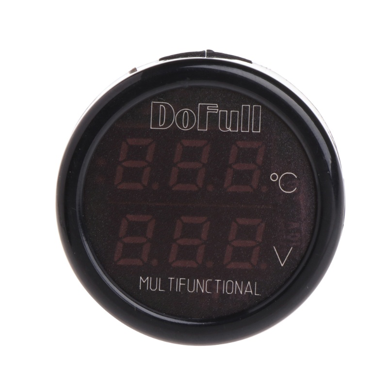Vôn Kế Kỹ Thuật Số 12 24V Có Đèn LED Cho Xe Hơi / Xe Máy / Tàu