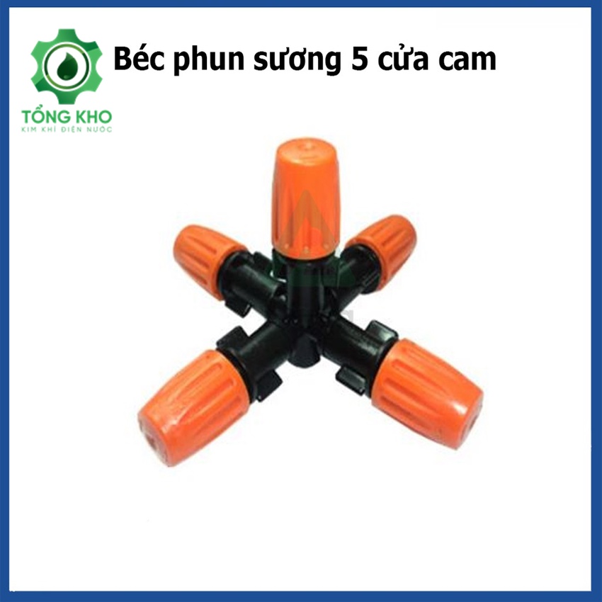 Béc phun sương 1,5,7 cửa cam tùy chỉnh được lưu tượng - Béc phun sương cam đa năng - Tổng kho kim khí điện nước