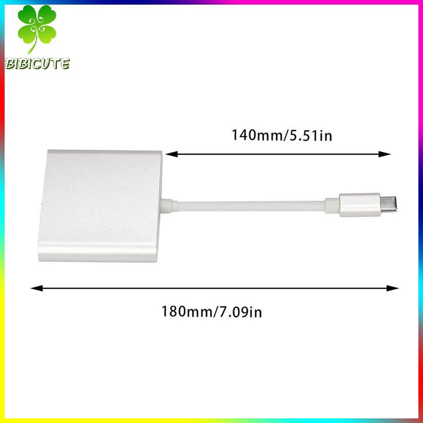 [Fast delivery]USB 3.1 Tipo C Hub A HDMI-compatible 4 K + USB 3.0 + USB-C Durable Practical