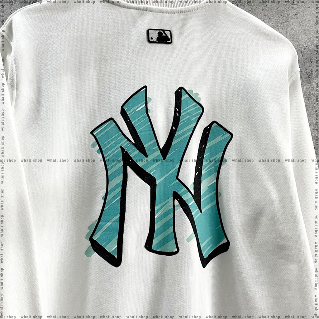 ÁO NỈ MLB BASIC BAG BIG LOGO OVERFIT SWEATSHIRT NEW YORK YANKEES