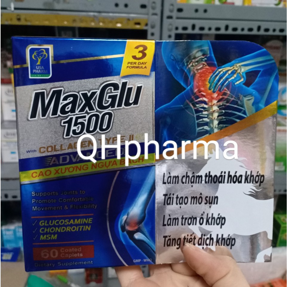 Viên bổ xương khớp MAXGLU 1500 lọ 60 viên