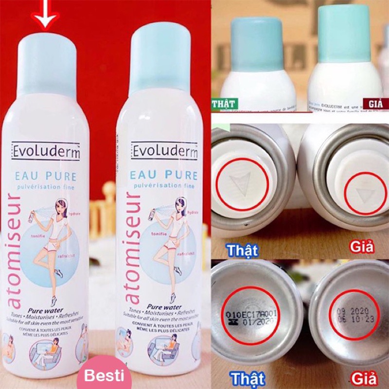Xịt khoáng Evoluderm Atomiseur Eau Pure 400ml | BigBuy360 - bigbuy360.vn