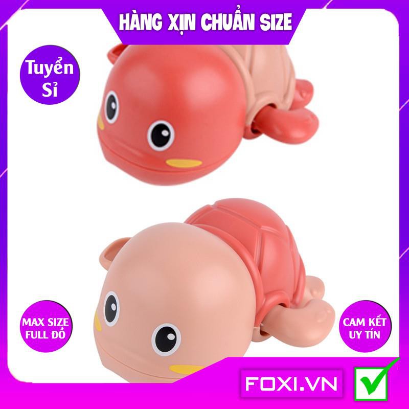 Rùa bơi trong nước ngộ nghĩnh Foxi cho bé-Đồ chơi nhà tắm-Có dây cót-Nhiều màu-Đáng yêu-Rèn khả năng hoạt động tay chân