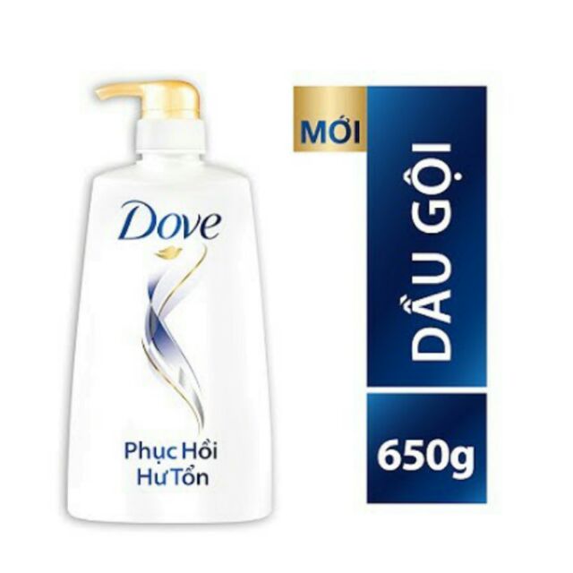 Dầu gội Dove phục hồi hư tổn 650g