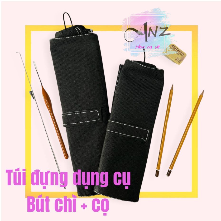 Túi Đựng Cọ Vẽ Bút Chì Dạng Cuộn đa năng