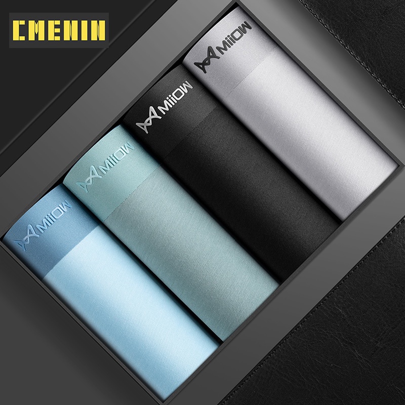 Set 4 quần lót boxer CMENIN M1831 vải cotton quyến rũ cho nam