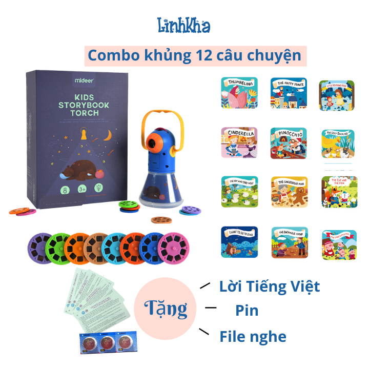 Combo 12 Chuyện Đèn Pin Kể Chuyện Mideer