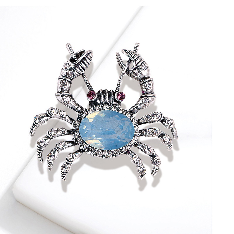 Ghim Cài Áo Hình Con Cua Đính Đá Thời Trang