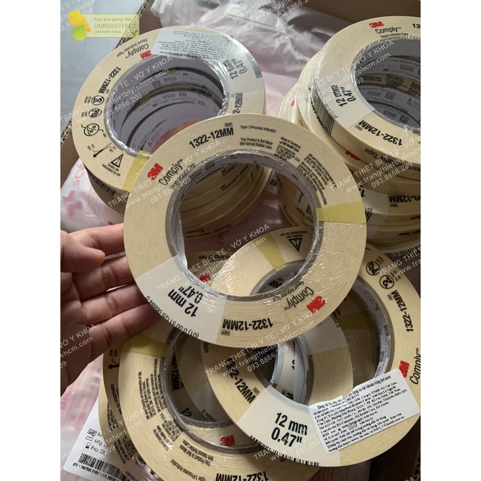 Băng keo chỉ thị nhiệt 3M  12mm/ 24mm