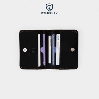 Ví đựng thẻ feasty mini da sáp ngựa điên handmade thương hiệu btluxury