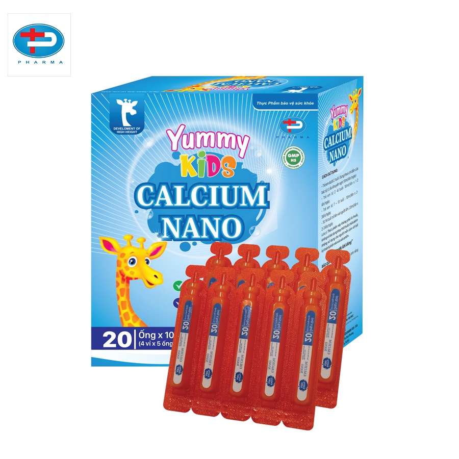 Siro Giúp Tăng Chiều Cao TÂM PHÚC PHARMA Yummy Kids Calcium Nano Bổ Sung Caxi Vitamin D3 Cho Xương Và Răng Chắc Khoẻ