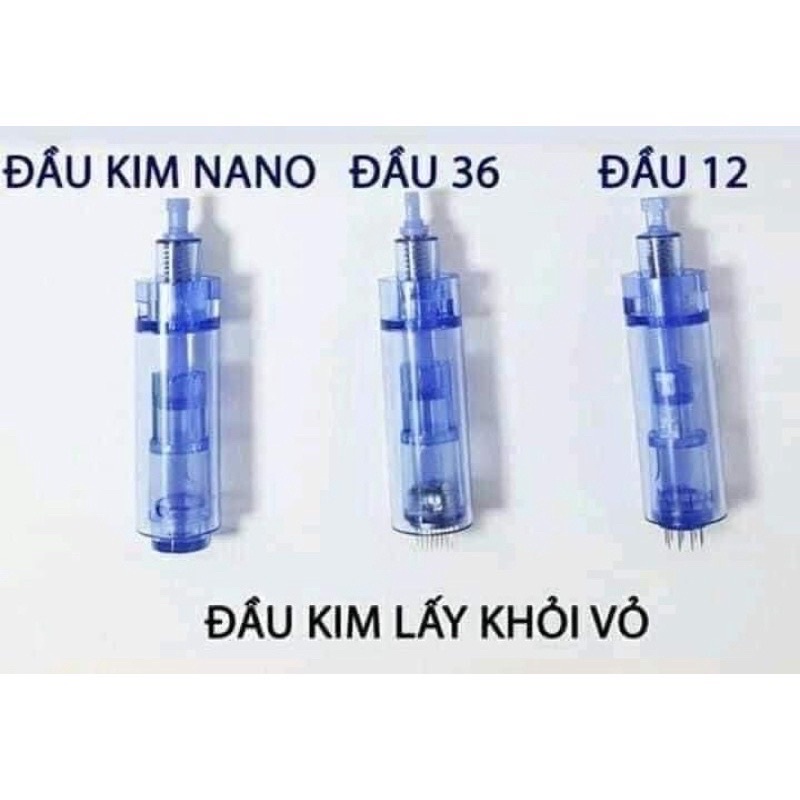 Kim Nano - 12 - 36 dùng cho máy phi kim, lăn kim dr Pen cấy trắng