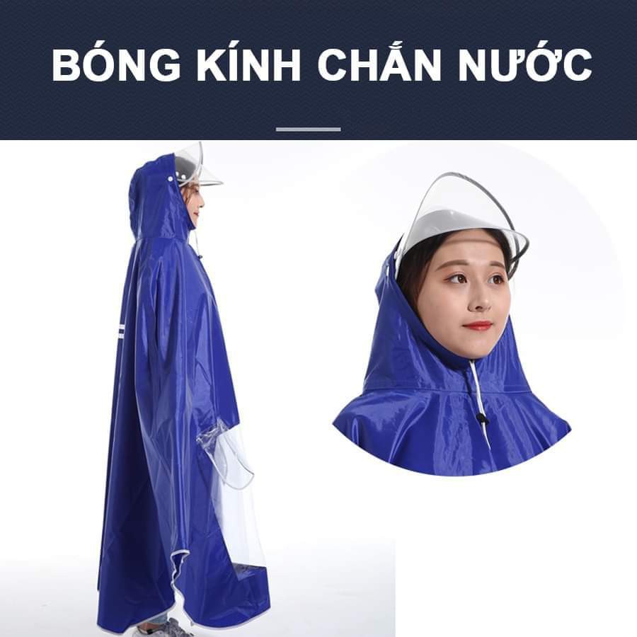 Áo mưa phản quang đủ 2 loại 1 đầu và 2 đầu, vải dù bền đẹp, to rộng thoải mái có ảnh video thật