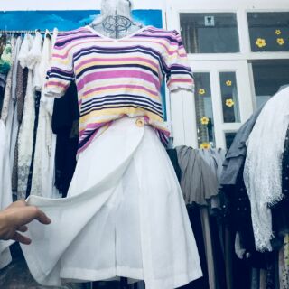 Sét áo len và quần váy